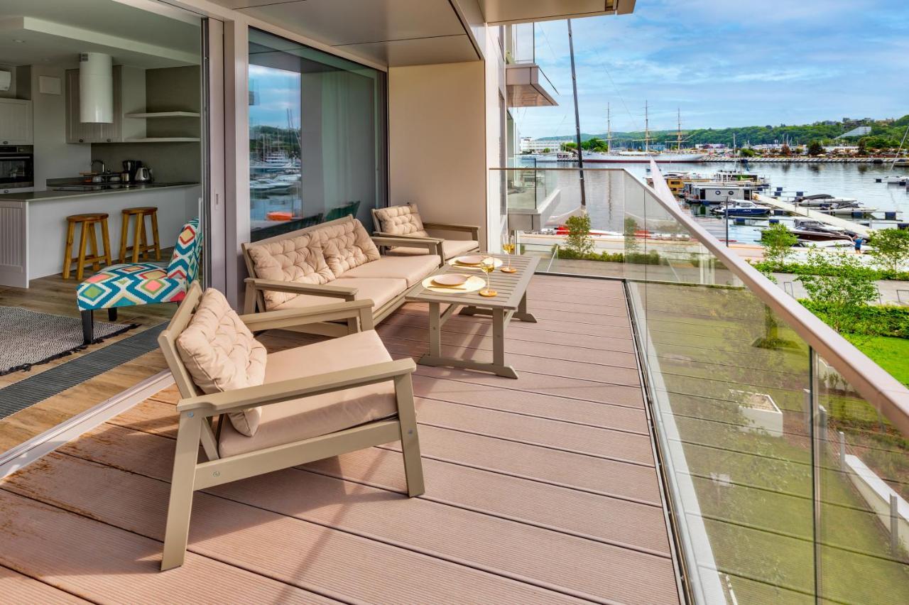 Ferienwohnung Yacht Park Marina by AmberBlue Gdynia Exterior foto